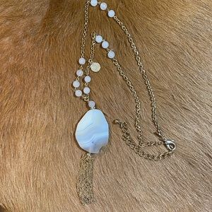 Chico’s Gold Necklace with Tassel